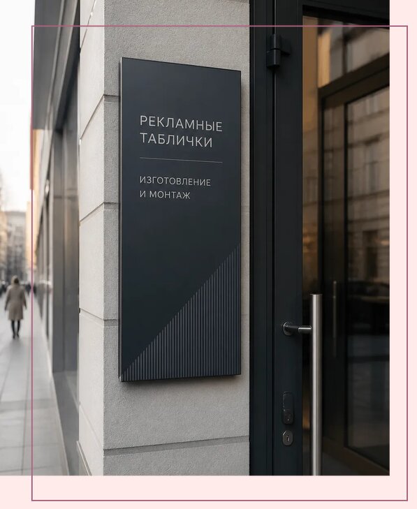 Рекламные таблички в Славгороде по цене от 4680 р. | Аванза-Слд